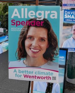 Allegra Spender Campaign board